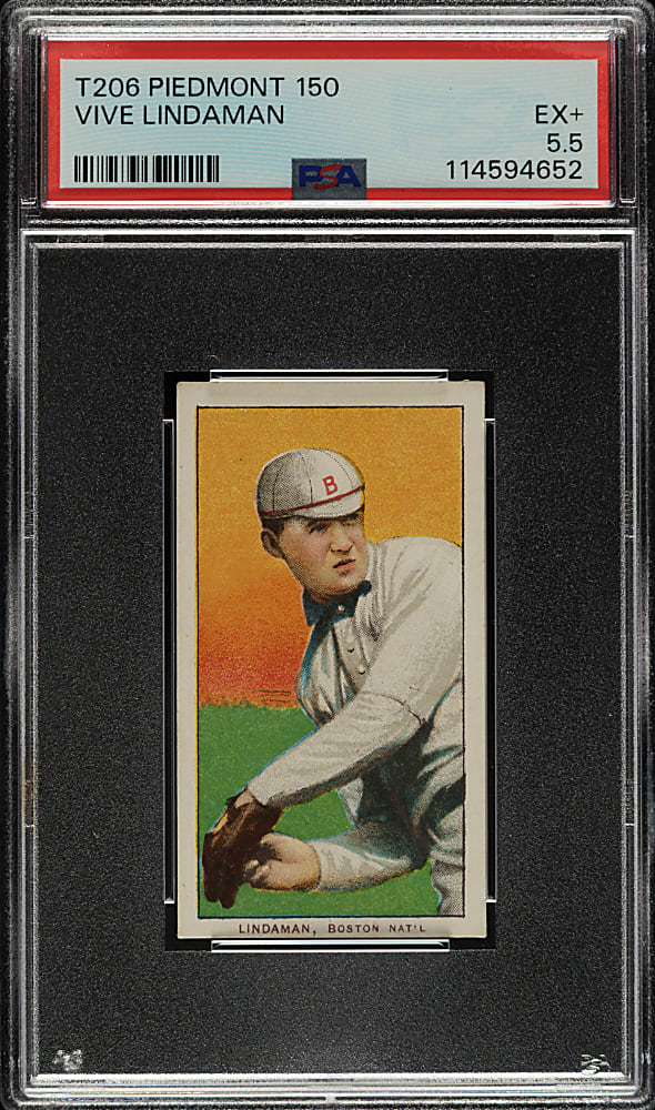 1909-1911 T206 White Border Vive Lindaman PSA EX+ 5.5