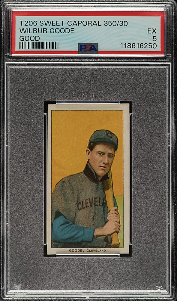 1909-1911 T206 White Border Wilbur Goode PSA EX 5