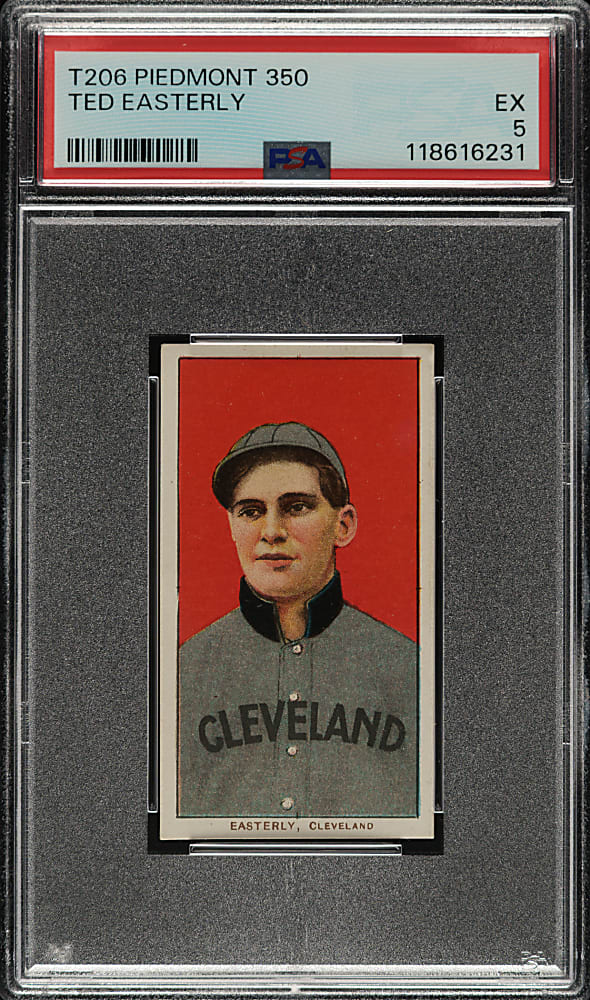 1909-1911 T206 White Border Ted Easterly PSA EX 5