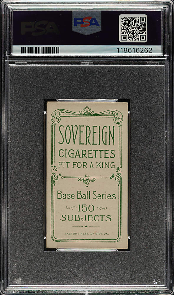 1909-1911 T206 White Border Harry Niles PSA VG-EX+ 4.5 - Sovereign 150 Back