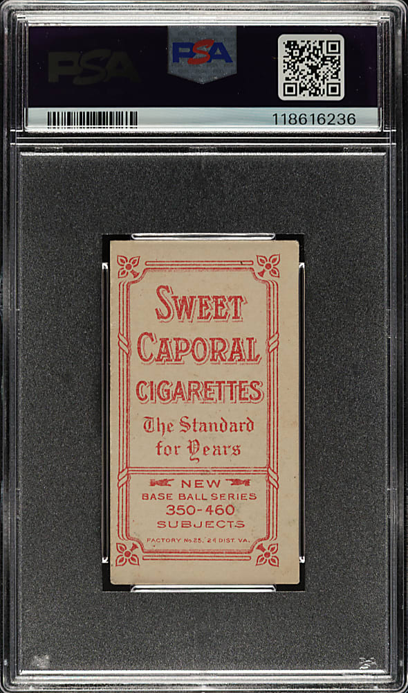 1909-1911 T206 White Border Cy Seymour Throwing PSA VG-EX 4