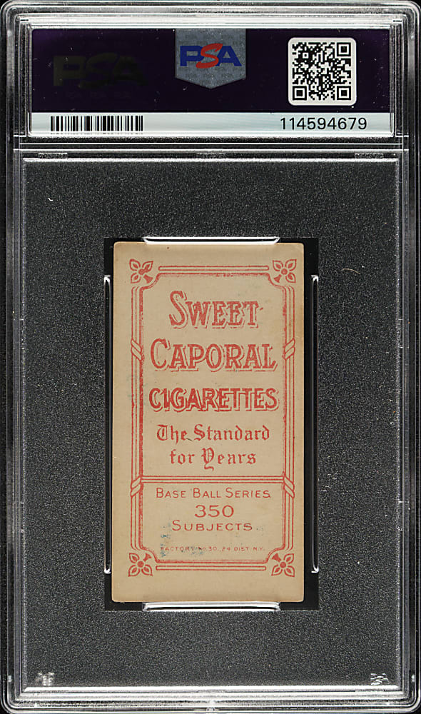 1909-1911 T206 White Border Bill Burns PSA VG-EX 4