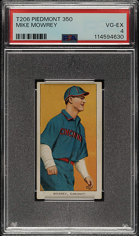1909-1911 T206 White Border Mike Mowrey PSA VG-EX 4