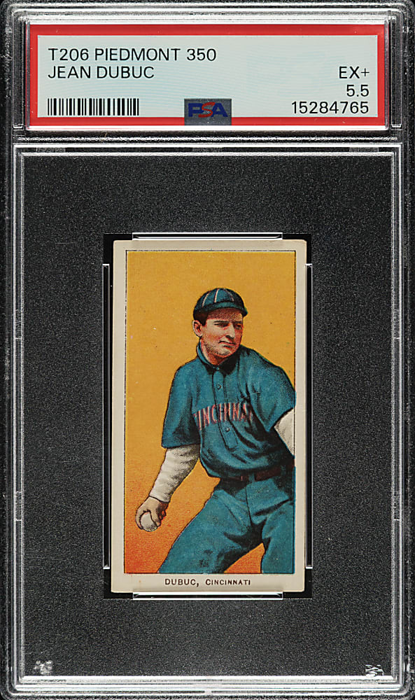 1909-1911 T206 White Border Jean Dubuc PSA EX+ 5.5