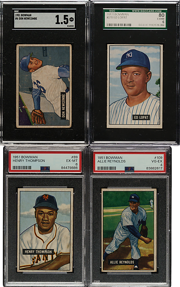 1951 Bowman PSA- and SGC-Graded Collection (17)