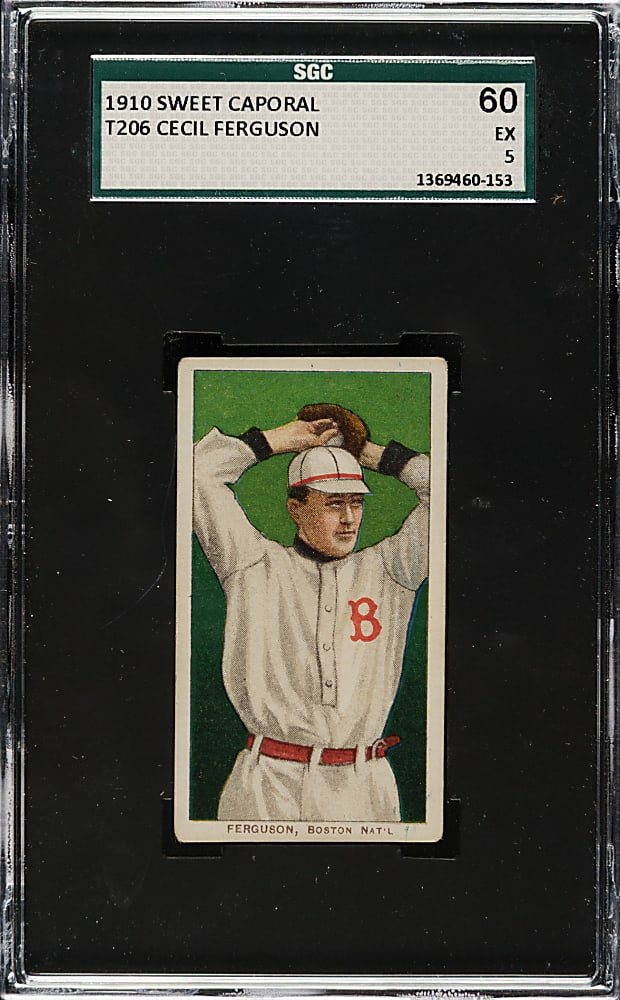 1909-1911 T206 White Border Cecil Ferguson SGC EX 60