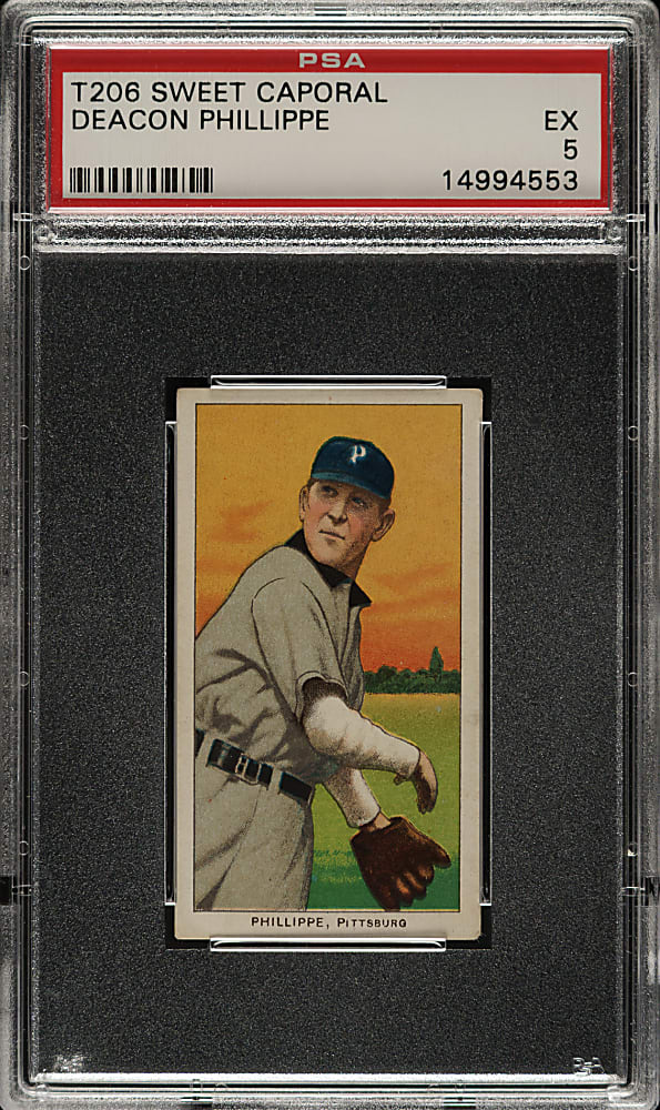 1909-1911 T206 White Border Deacon Phillippe PSA EX 5