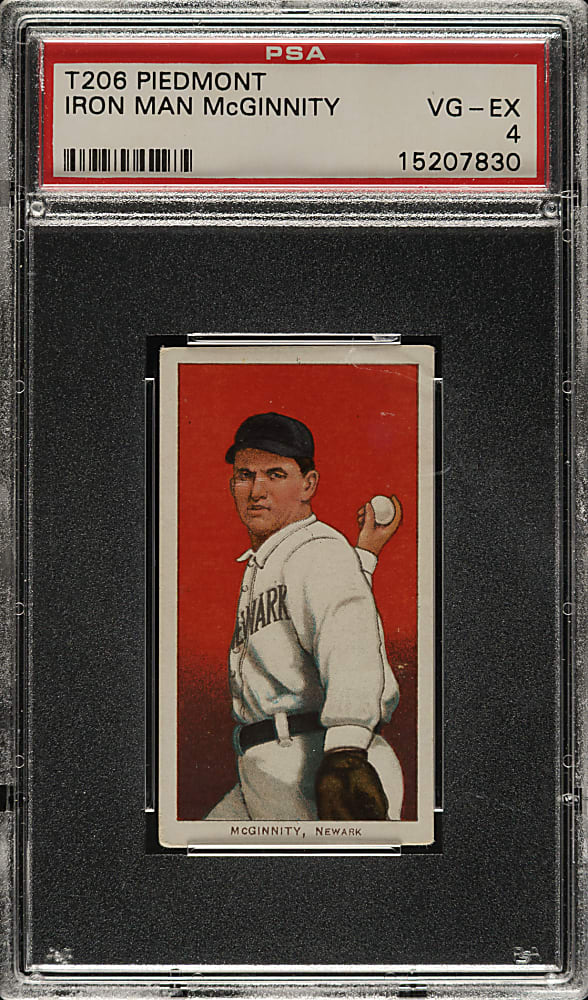 1909-1911 T206 White Border Joe "Iron Man" McGinnity PSA VG-EX 4