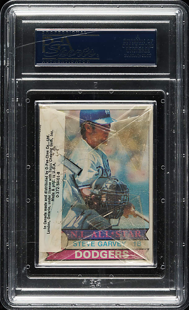 1979 Topps Unopened Cello Pack PSA NM 7 - Tom Seaver on Top and Steve Garvey on Back
