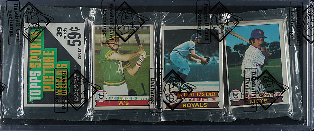1979 Topps Unopened Rack Pack - George Brett on Top - BBCE