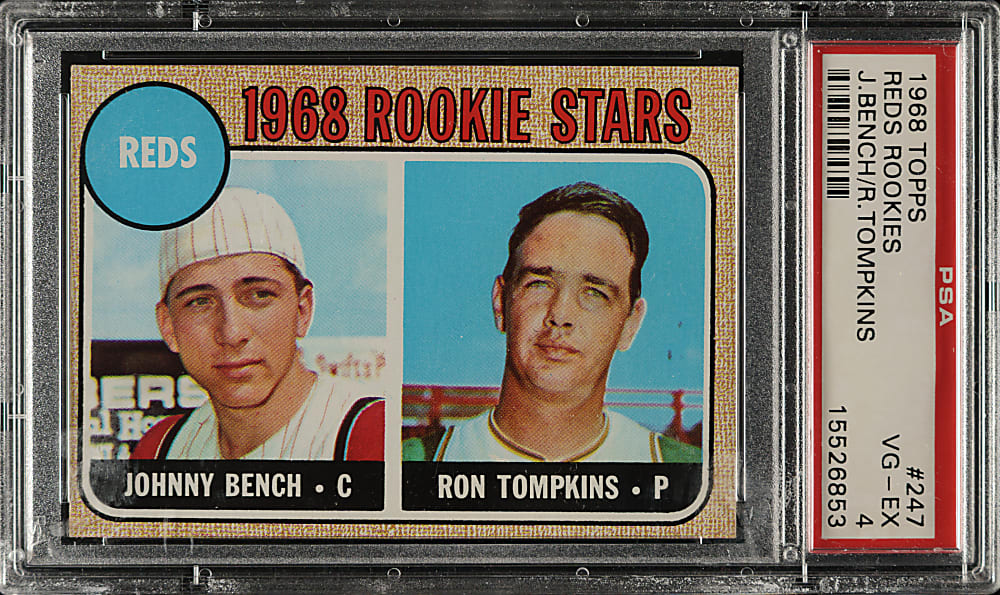 1968 Topps #247 Johnny Bench Rookie PSA VG-EX 4