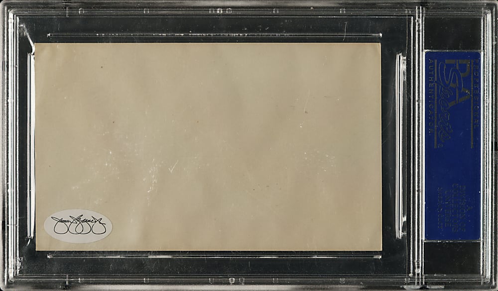 Ted Lyons Signed Index Card PSA/DNA GEM MINT 10