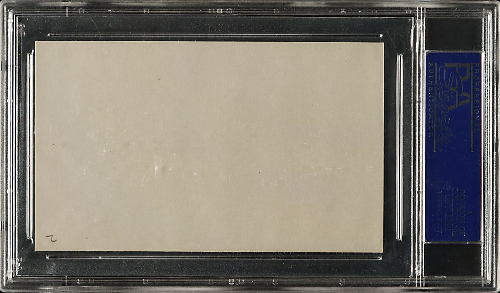 Dave Bancroft Signed Index Card PSA/DNA GEM MINT 10