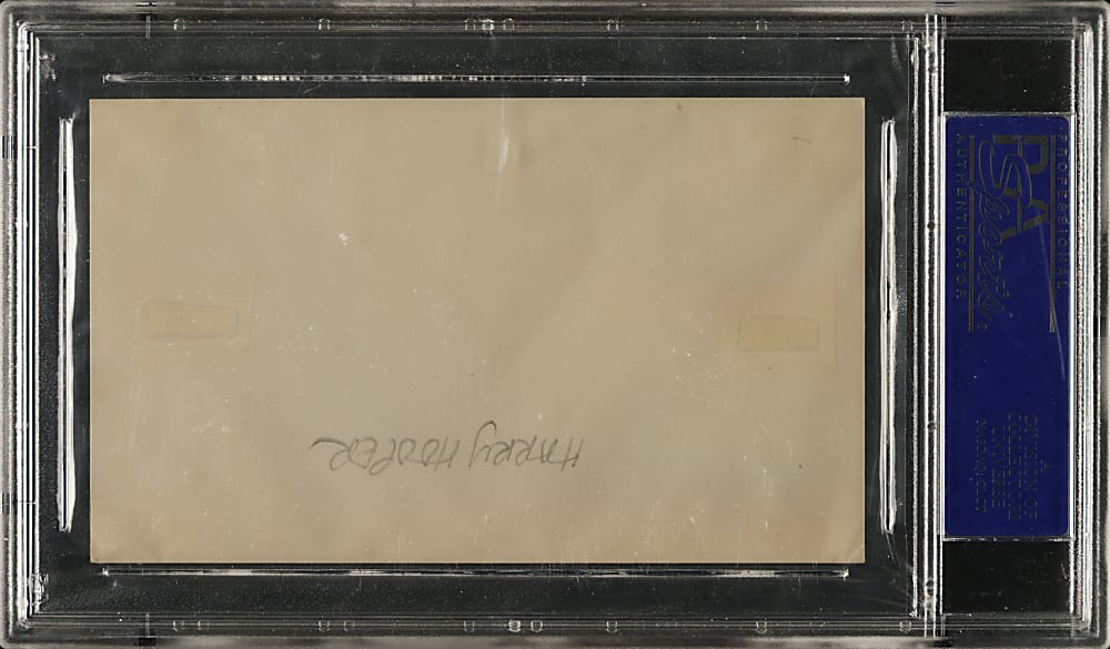 Harry Hooper Signed Index Card PSA/DNA GEM MINT 10