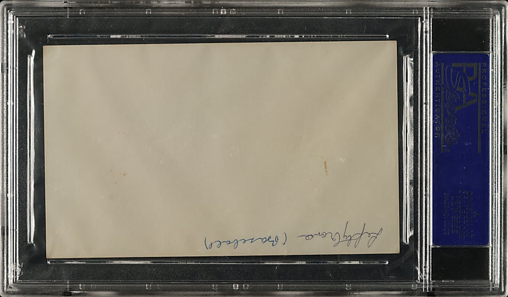 Lefty Grove Signed Index Card PSA/DNA GEM MINT 10