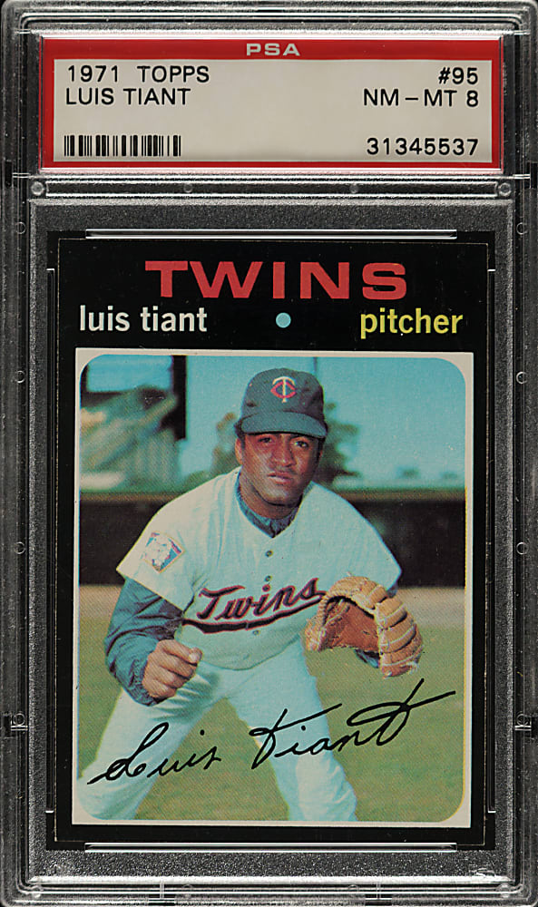 1971 Topps #95 Luis Tiant PSA NM-MT 8