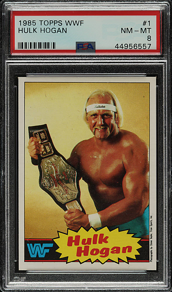 1985 Topps "WWF Pro Wrestling Stars" #1 Hulk Hogan PSA NM-MT 8