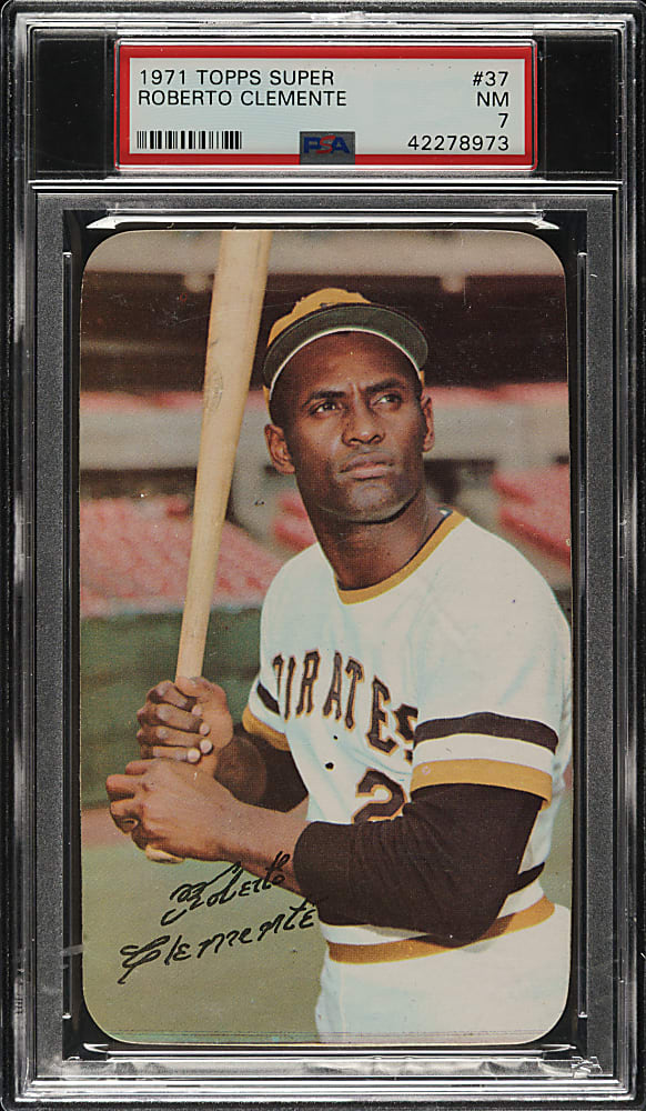 1971 Topps Super #37 Roberto Clemente PSA NM 7