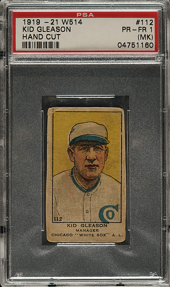 1919-1921 W514 #112 Kid Gleason PSA POOR 1 (MK)