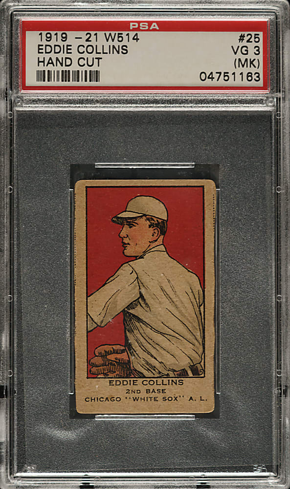 1919-1921 W514 #25 Eddie Collins PSA VG 3 (MK)