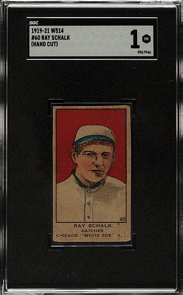 1919-1921 W514 #60 Ray Schalk SGC POOR 1