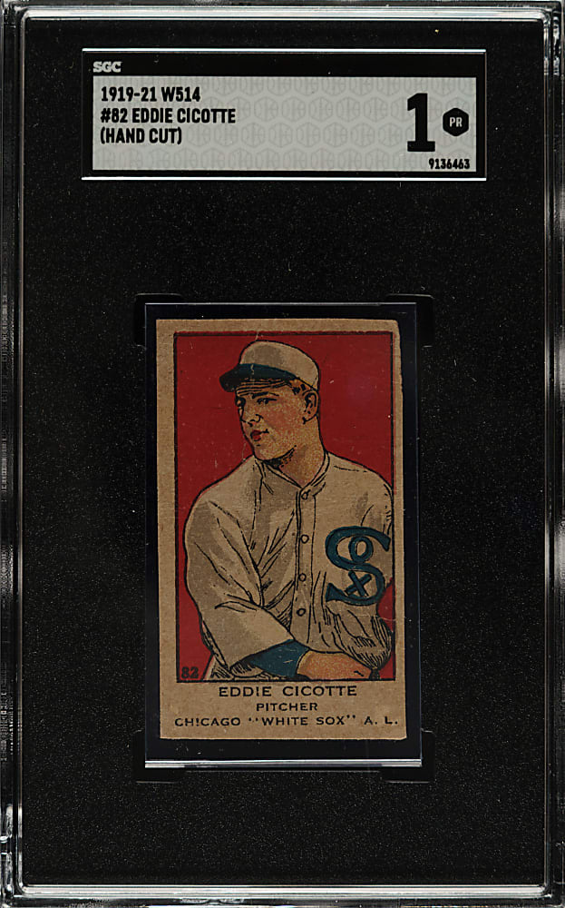 1920-1921 W514 #82 Eddie Cicotte SGC POOR 1