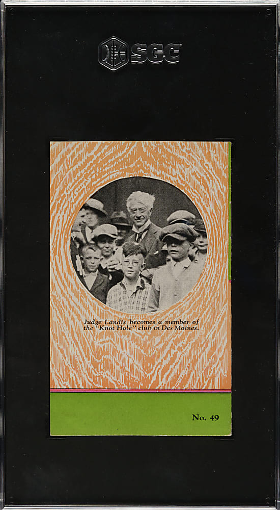 1928-1929 Stevens-Davis Men of America #49 Judge Kenesaw Mountain Landis SGC VG+ 3.5