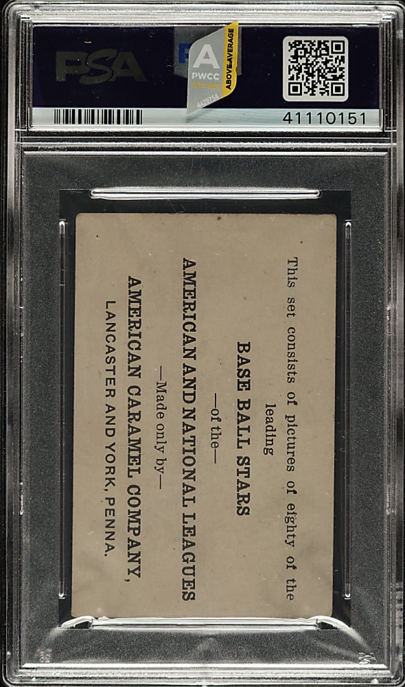 1921 E121 American Caramel (Series of 80) "Babe" Ruth PSA VG+ 3.5