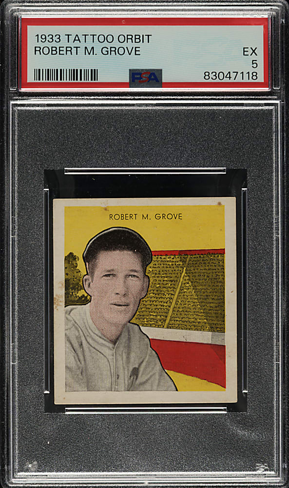 1933 R305 Tattoo Orbit Robert Lefty Grove PSA EX 5