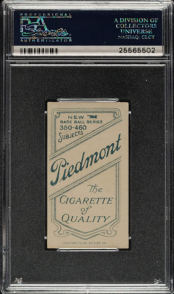 1909-1911 T206 White Border Bill Bergen Catching PSA EX-MT 6