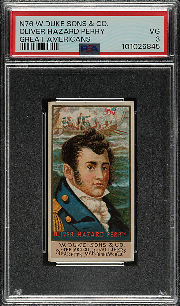 1888 N76 Duke "Great Americans" Oliver Hazard Perry PSA VG 3