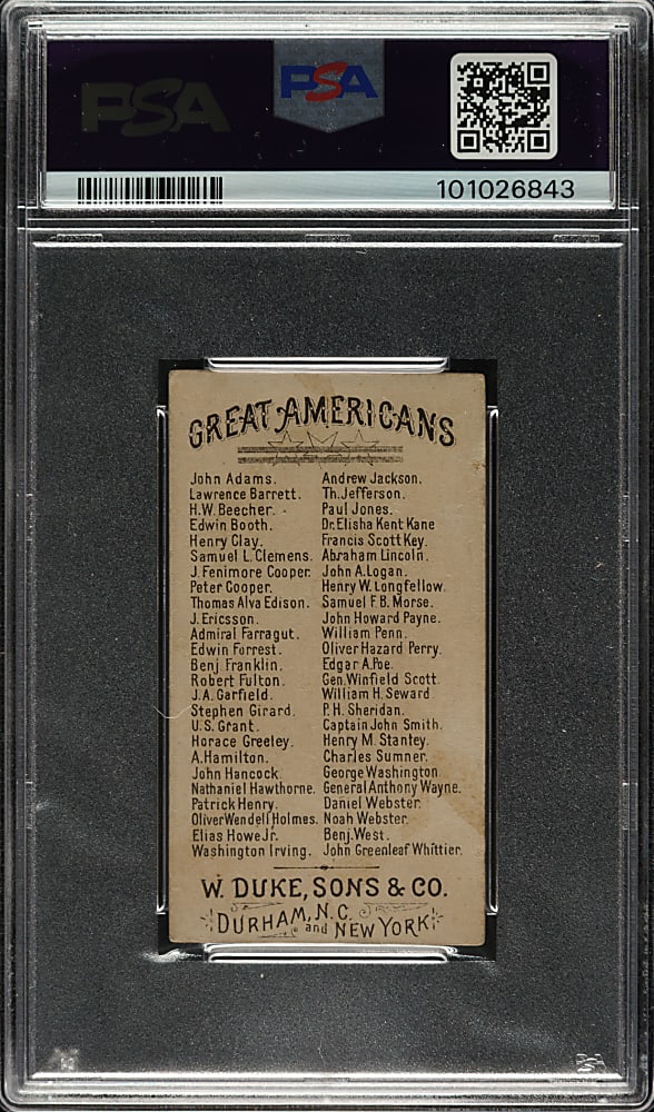 1888 N76 Duke "Great Americans" Elias Howe Jr. PSA GOOD 2