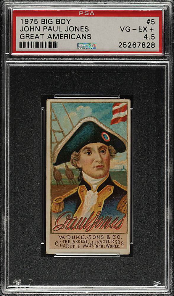 1888 N76 Duke "Great Americans" John Paul Jones PSA VG-EX+ 4.5