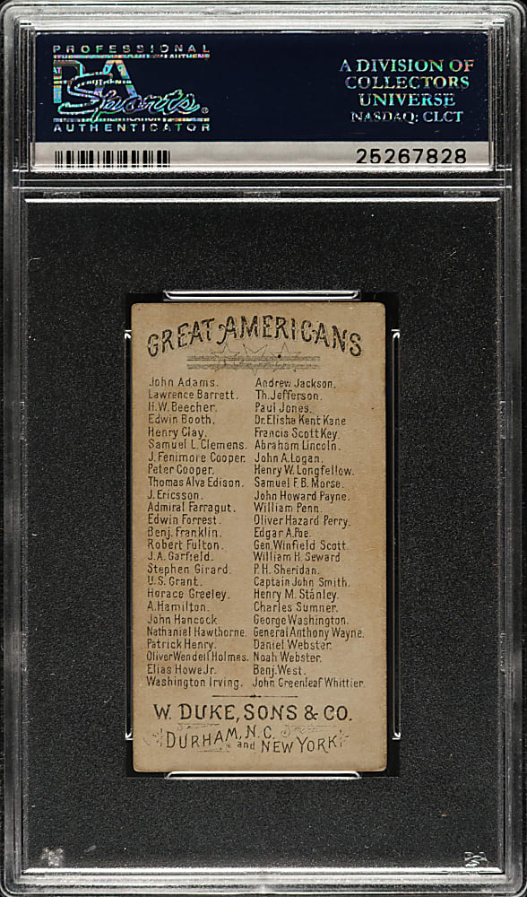 1888 N76 Duke "Great Americans" John Paul Jones PSA VG-EX+ 4.5