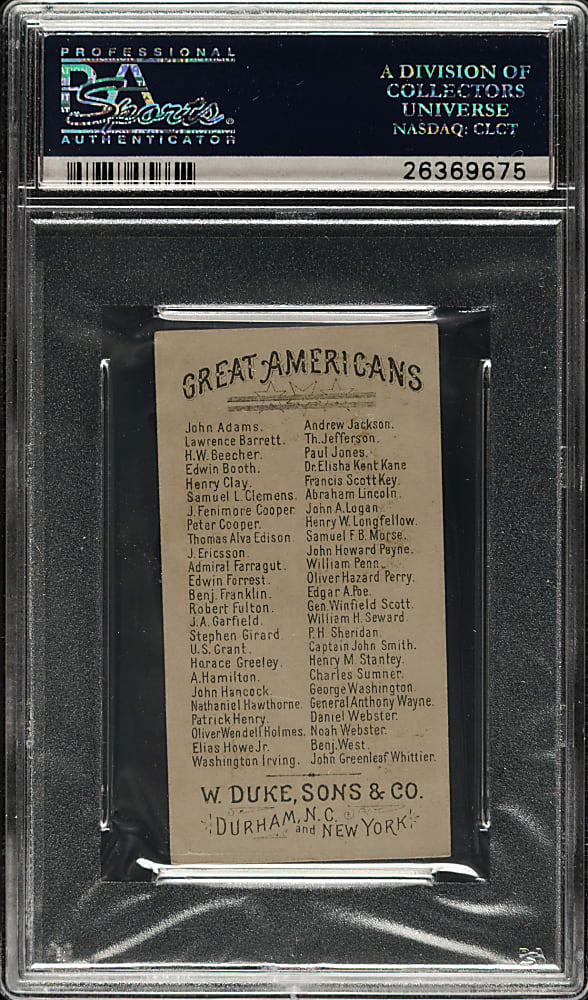 1888 N76 Duke "Great Americans" Robert Fulton PSA VG-EX 4