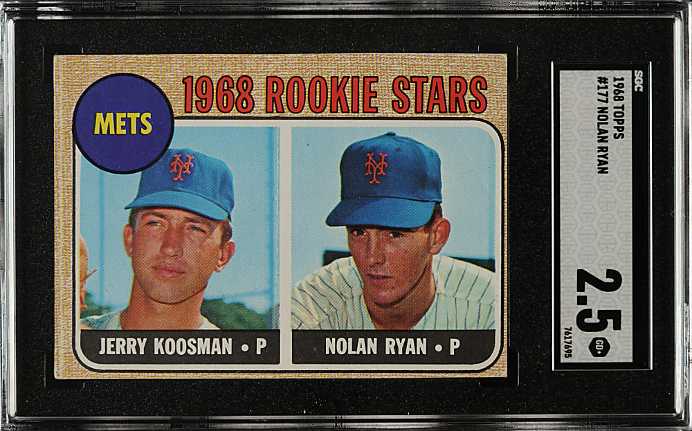1968 Topps #177 Nolan Ryan Rookie SGC GOOD+ 2.5