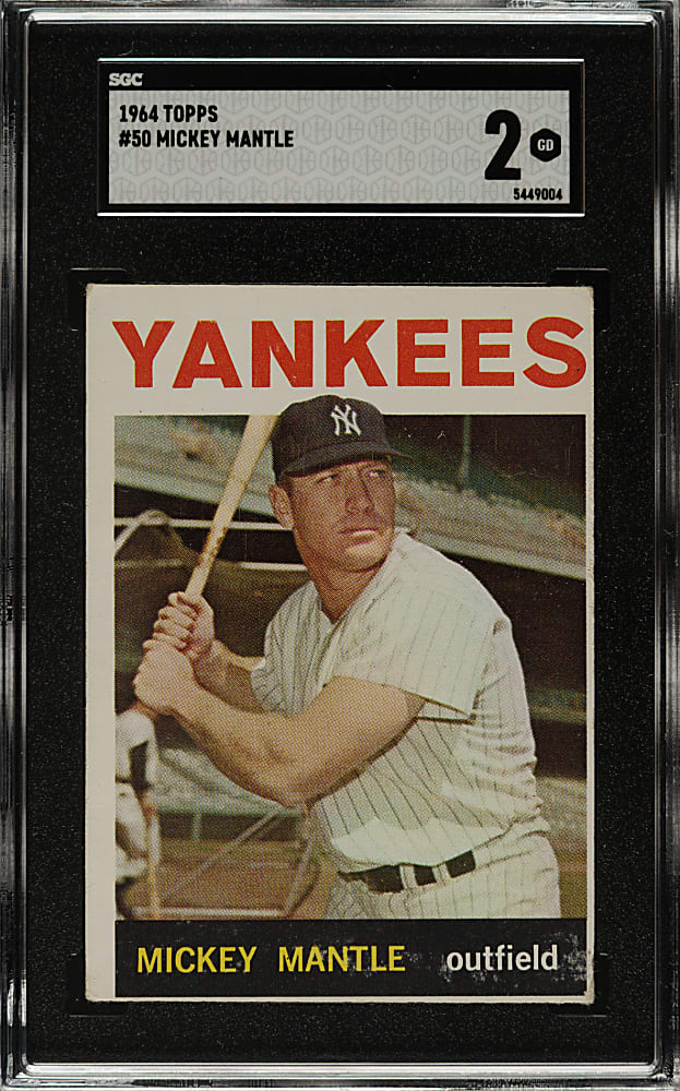 1964 Topps #50 Mickey Mantle SGC GOOD 2