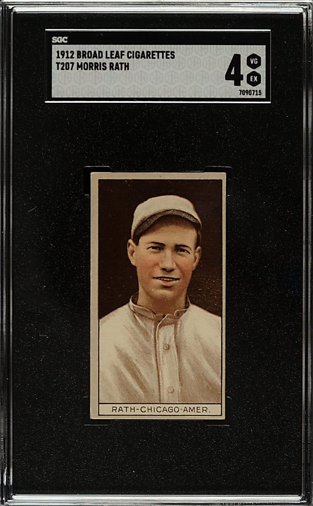 1912 T207 Brown Background Morris Rath SGC VG/EX 4 - Broadleaf Back