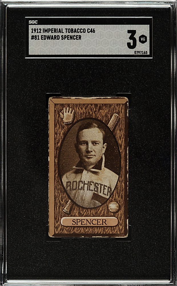 1912 C46 Imperial Tobacco #81 Edward Spencer SGC VG 3