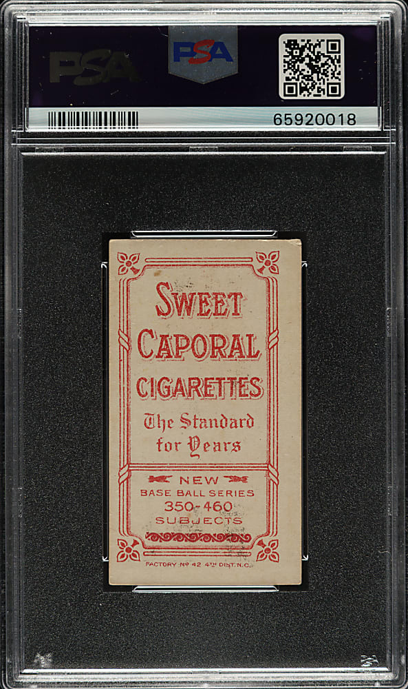 1909-1911 T206 White Border Hooks Wiltse Portrait with Cap PSA VG-EX 4