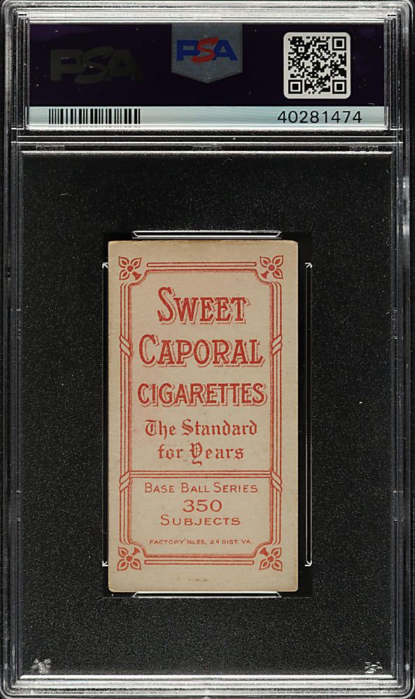 1909-1911 T206 White Border Orval Overall Portrait PSA VG-EX 4