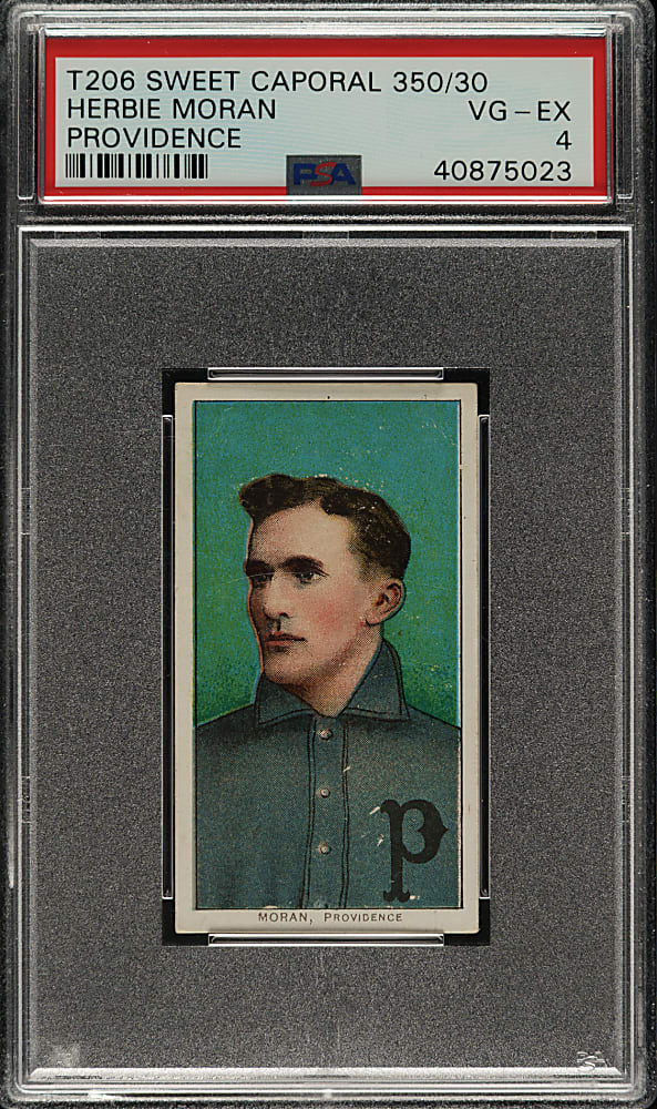 1909-1911 T206 White Border Herbie Moran PSA VG-EX 4