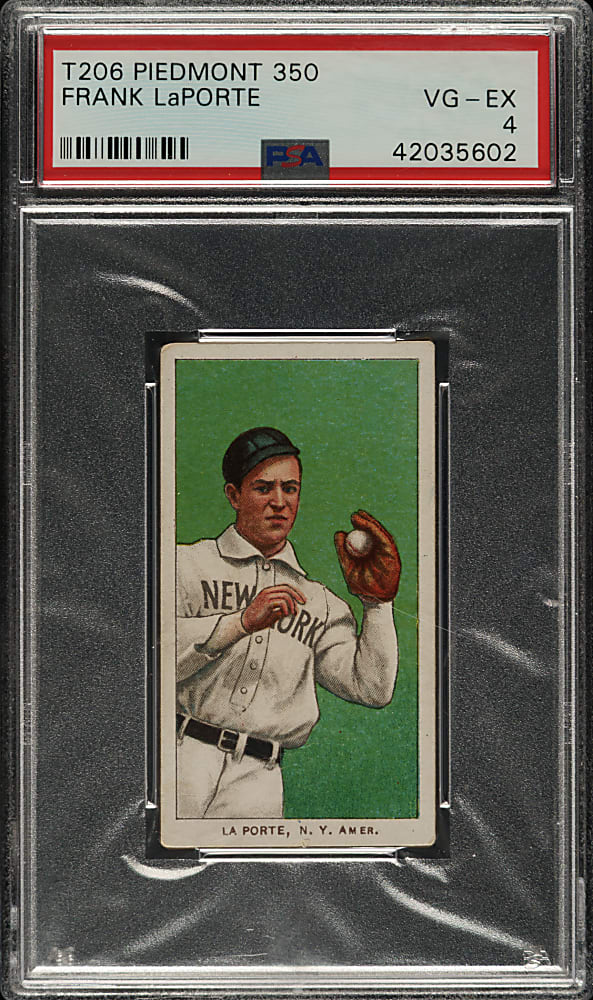 1909-1911 T206 White Border Frank LaPorte PSA VG-EX 4