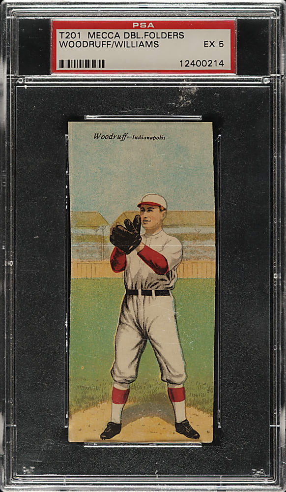 1911 T201 Mecca Double Folder Hal Woodruff/Williams PSA EX 5
