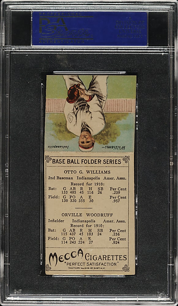 1911 T201 Mecca Double Folder Hal Woodruff/Williams PSA EX 5