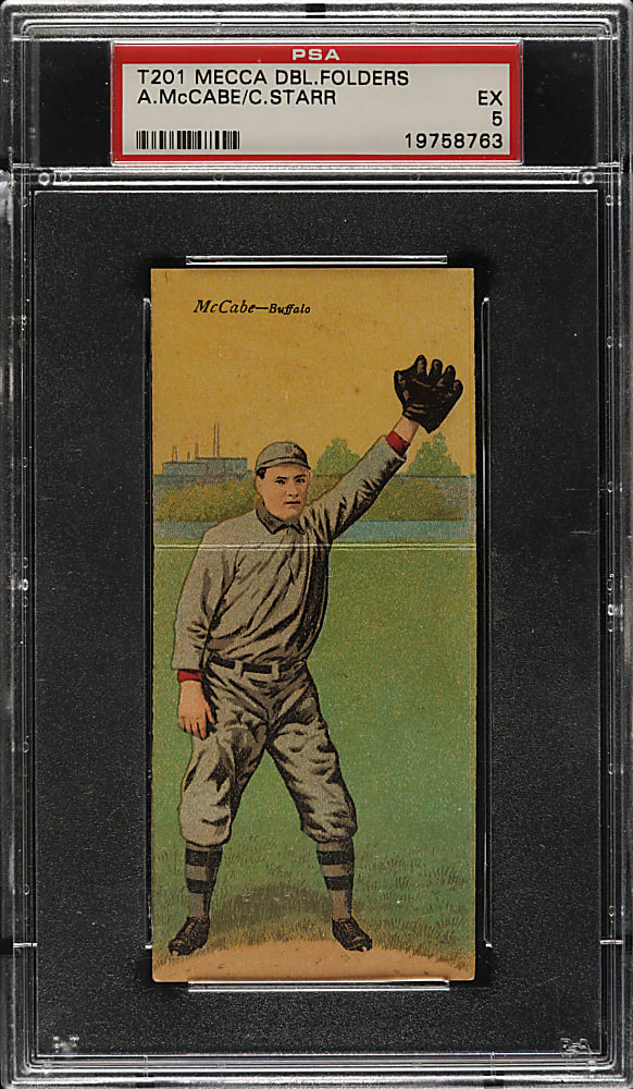1911 T201 Mecca Double Folder McCabe/Starr PSA EX 5