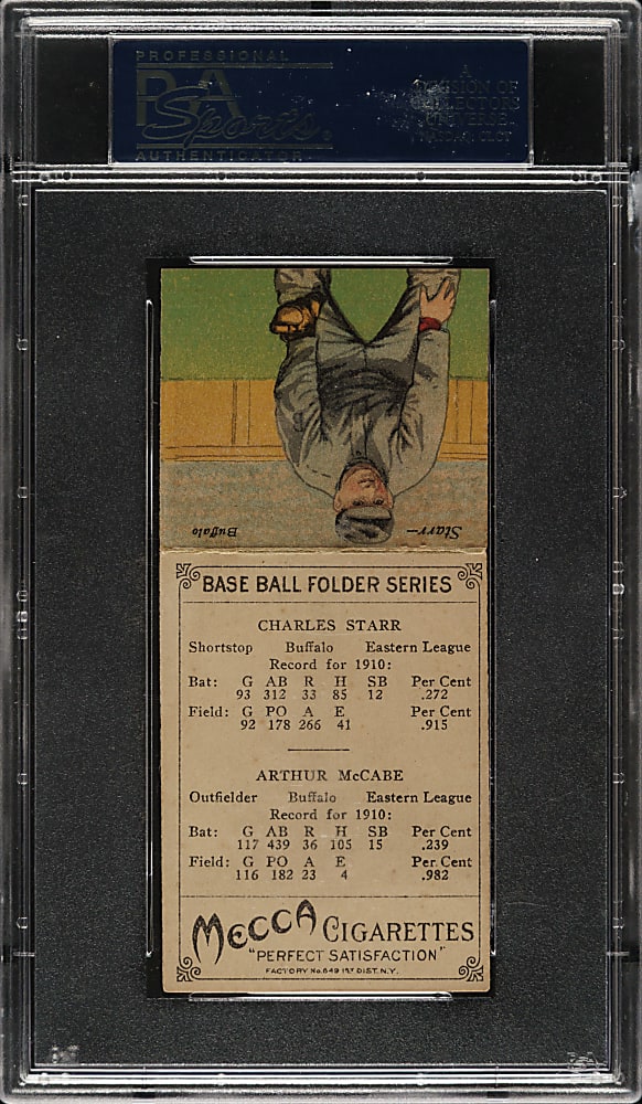 1911 T201 Mecca Double Folder McCabe/Starr PSA EX 5