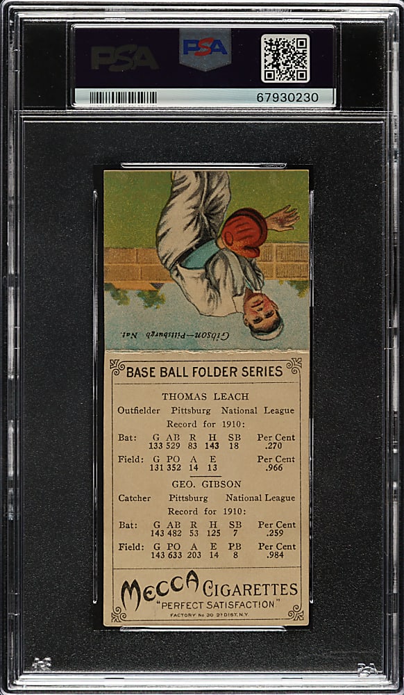 1911 T201 Mecca Double Folder Leach/Gibson PSA EX 5