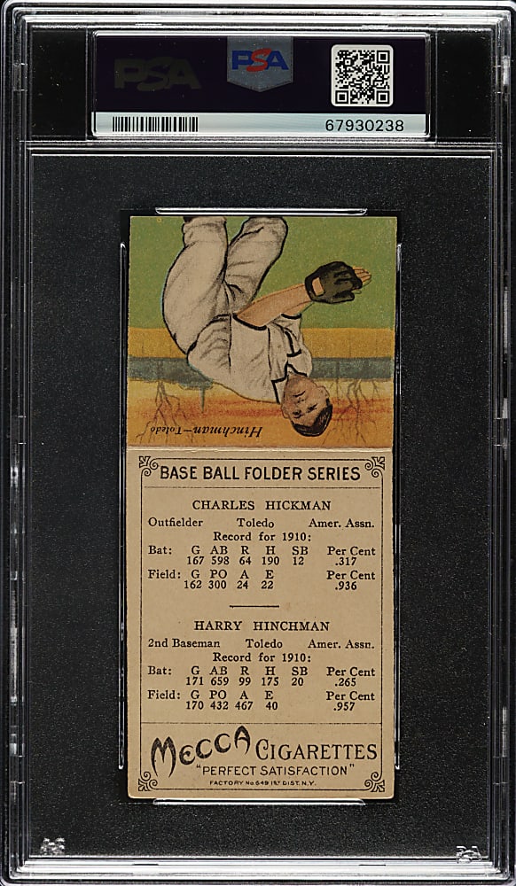 1911 T201 Mecca Double Folder Hickman/Hinchman PSA EX 5
