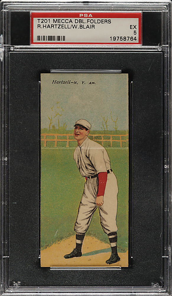 1911 T201 Mecca Double Folder Hartzell/Blair PSA EX 5